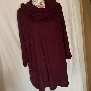 Cupid cowlneck  2X sweater